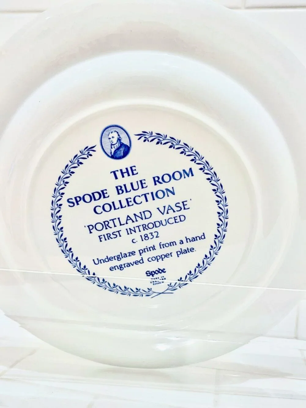 Spode Blue Room Collection 'Portland Vase' Plate Made in England